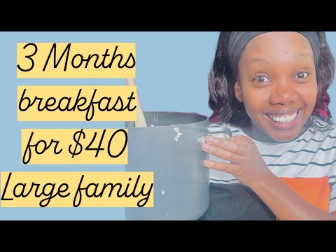 Healthy and Cheap Breakfast on a budget #largefamily #familymeals