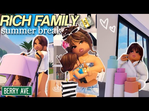 Rich Family Summer Break 💵 | Roblox Berry Avenue Roleplay