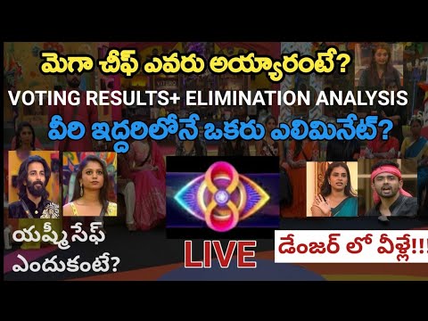 Bigg Boss Telugu 8 Live|Bigg Boss Telugu 8 10th Week Voting Results Today|Mega Chief