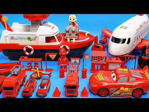 [🌟Toy ASMR🌟] Satisfying with Unboxing Sea Rescue Boat Toy Set, Aircraft Carrier Toy ASMR🚤Review Toys