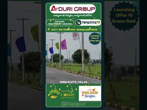 Aduri Group's New Venture @Rajapur #openplots #realestate #trending #viralshorts