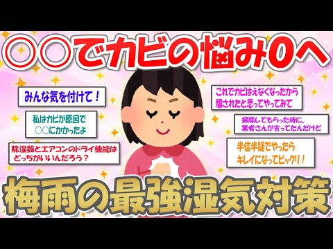 【2ch掃除まとめ】絶対カビさせない！梅雨の最強湿気対策【有益スレ】ガルちゃん