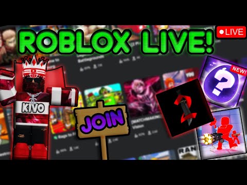 🔴ROBLOX GAMES WITH VIEWERS!🔴 Roblox LIVE!