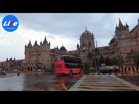 Walking Mumbai City 4K HDR - Sunday Morning Ambience - INDIA