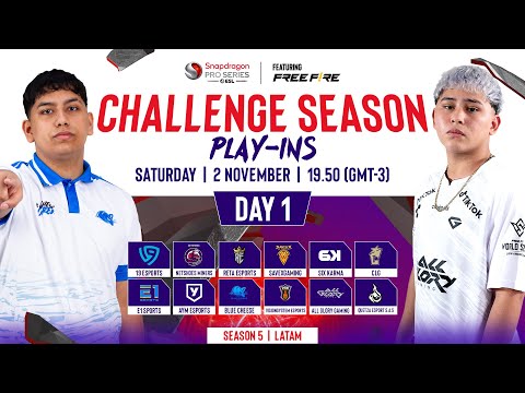 🔴Free Fire Challenge Play-Ins Day 1 | Season 5 | LATAM