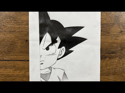 How to draw Goku from Dragon Ball DAIMA | easy step-by-step