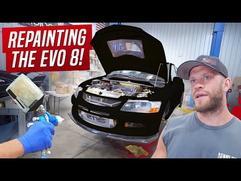 Repainting The Evo 8! (My Terrible Paint Job...)