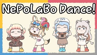 【Hololive】 NePoLaBo Dance ! 【Nene/Polka/Lamy/Botan/Clip/Ebihurai/Comic】