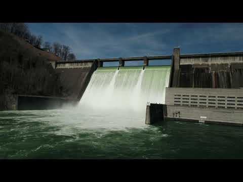 Norris Dam Spilling in 4K