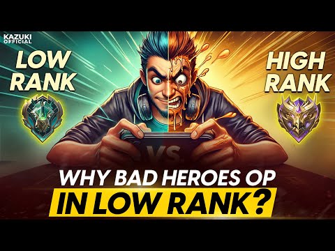 WHY BAD HEROES ARE OP IN LOW RANK!