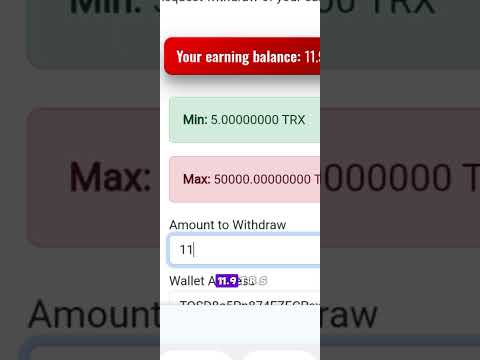 Free TRX Mining Site 2024 | Receive Daily Profits | Withdrawal Instantly #freecrypto #shorts