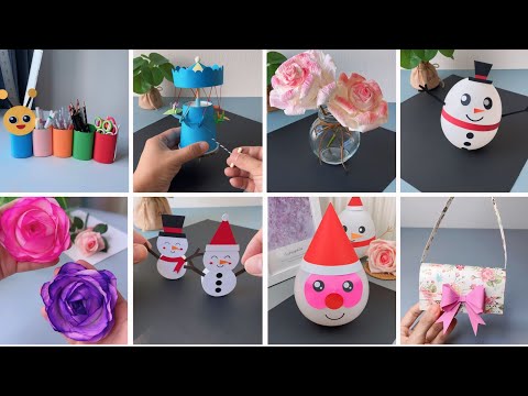 + 20 Easy paper craft ideas / Paper crafts DIY / School crafts / Paper tricks / How to make