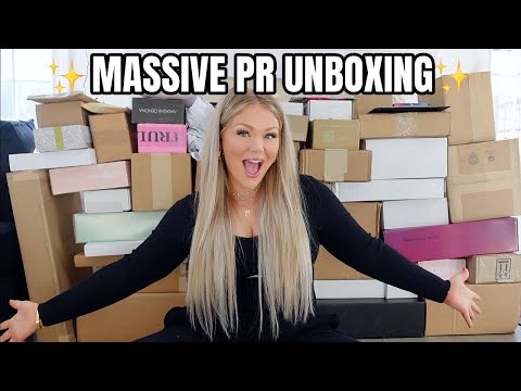 BIGGEST PR UNBOXING HAUL EVER 2024 😱 MASSIVE AMOUNT OF FREE MAKEUP!