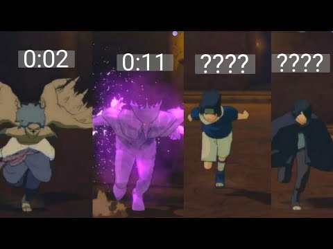 which Sasuke form is the Fastest | Naruto ultimate ninja storm 4