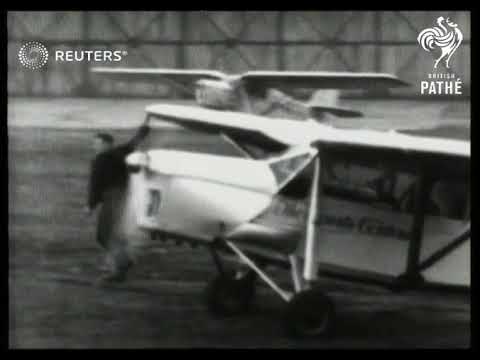 Aviation: James Mollison prepares for record breaking Atlantic flight / RAF Pilots non sto...(1933)