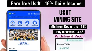 New launch usdt investment project 2024 | best usdt earning sites 2024 | New  earn money site 2024