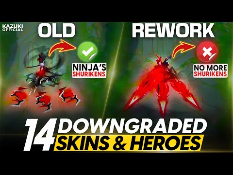 14 SKINS AND HEROES THAT GOT DOWNGRADED AFTER REVAMP!