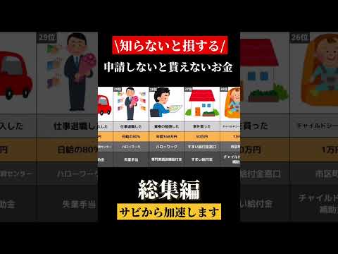 申請しないと貰えないお金 ~総集編-