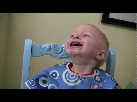 Baby Micah Laughing Hysterically in His High Chair