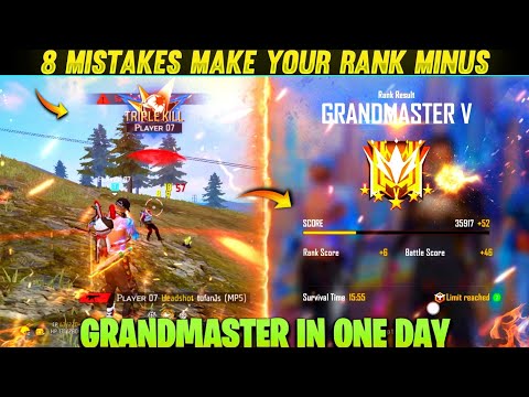 Grandmaster rank push tips | Top 8 rank push mistakes | Solo rank push tips | Win every BR Rank