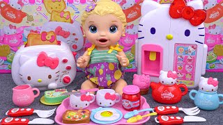 95 Minutes Hello Kitty Kitchen Set, Satisfying Unboxing Disney Collection ASMR | Tina Unboxing Toys