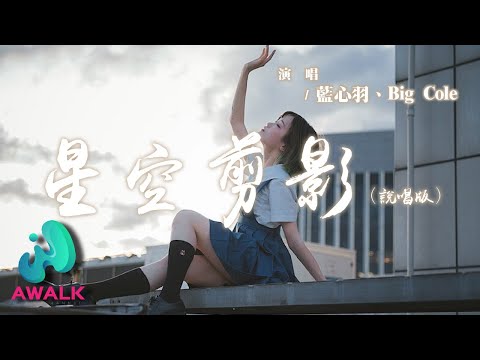 藍心羽 / Big Cole - 星空剪影 (說唱版)『夜晚擁有星星雲朵擁有雨滴，此刻我正好想躲進你的大衣。』【動態歌詞 | Pinyin Lyrics】【AWALK MUSIC】