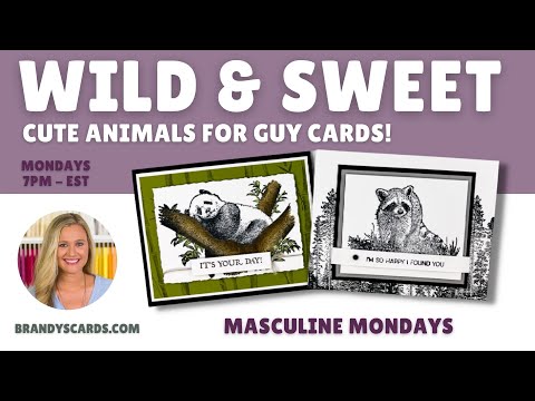 🔴 Wild & Sweet - Want to See How To Use Cute Animals For Guy Cards?