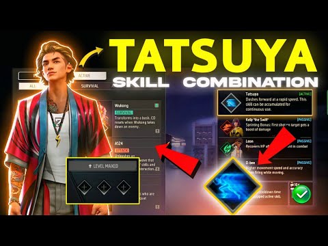 Tatsuya character Best combination 2024 | Best character combination in free fire