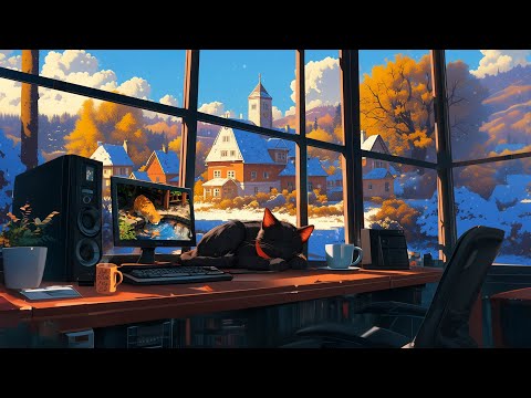 Secrets Of Tranquility❄️🐈‍⬛Lofi Winter ~ Lo-fi Chill Music for Winter Days