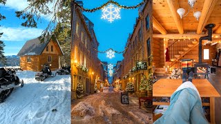 Fairytale Holiday City, Cozy Cabins and Backcountry Snowmobiling