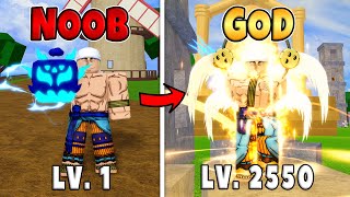 Rumble Awakening Noob to Pro Level 1 to Max Level 2550 and Fully Awakening Angel V4 in Blox Fruits!