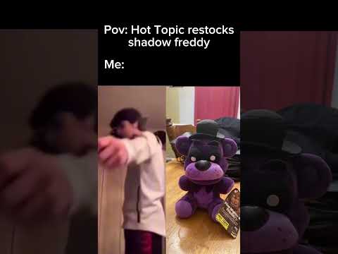 Pov: Hot Topics restocks Shadow Freddy plush #fnafplushies #fivenightsatfreddys #fnafmerchandise