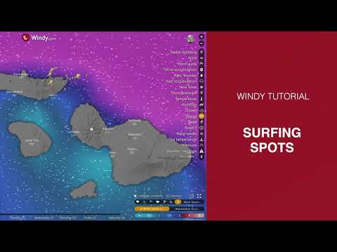 4,500+ Surfing Spots directly on Windy forecast map