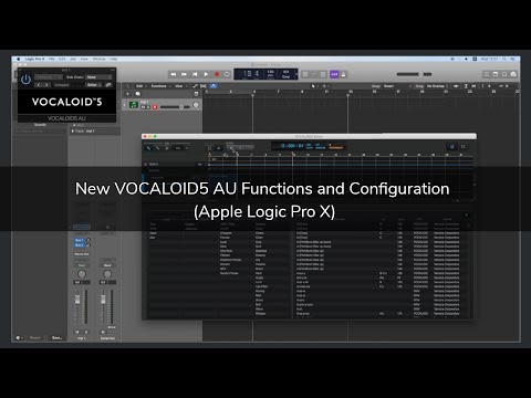 New VOCALOID5 AU Functions and Configuration (Apple Logic Pro X)