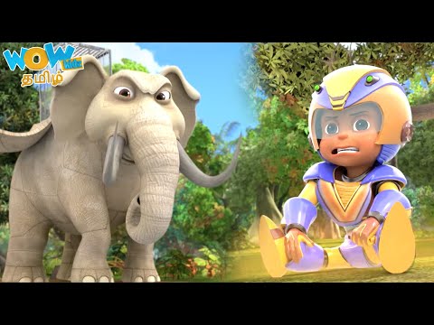 ரோபோ யானை | Vir The Robot Boy In Tamil | Hathi Ki Badmashi | Kids Cartoon  #S04E01