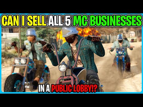 I Tried Selling ALL 5 MC CLUB BUSINESSES In a PUBLIC LOBBY In GTA 5 ONLINE