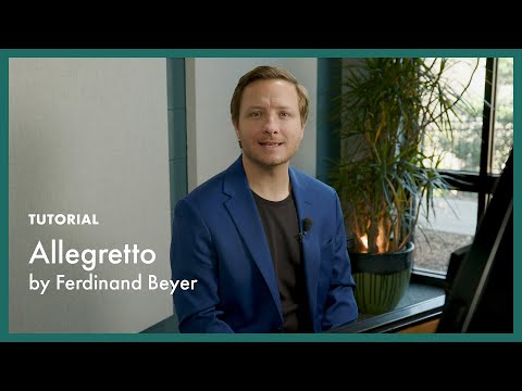 TUTORIAL - Allegretto - Beyer (page 12, Literature for the Piano Book 1)