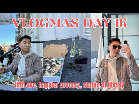 mejuri shopping, fifth ave, happier grocery, statue of liberty | #vlogmas day 16