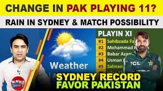 Change in Pakistan playing 11 for 2nd T20 vs Australia | Sydney weather & pitch report