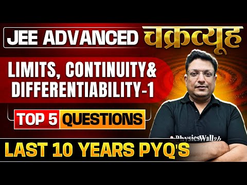 Limits, Continuity and Differentiability: Toughest PYQs for IIT-JEE ADVANCED 2025 |Chakravyuh Series