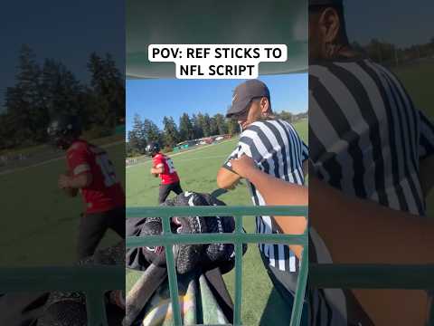 POV: REF STICKS TO NFL SCRIPT 💀 #football #funny #shorts