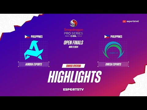 Aurora Gaming vs Omega Esports HIGHLIGHTS Snapdragon Pro Series Season 6 | OMG VS RORA ESPORTSTV