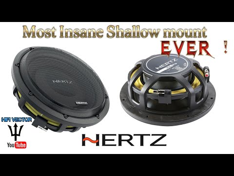 Most Insane shallow mount subwoofer Hertz Audio MPS 250