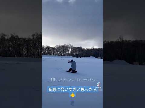 【静止】雪国でスライディングしようと試みた結果… #Shorts #最後まで見てね #おすすめ #バズれ #おもしろ #雪国 #雪