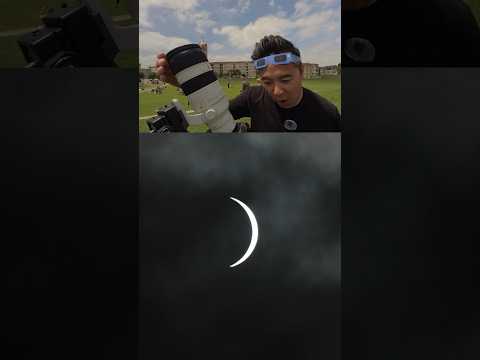 🔥 Reaction Capturing my FIRST Solar Eclipse!