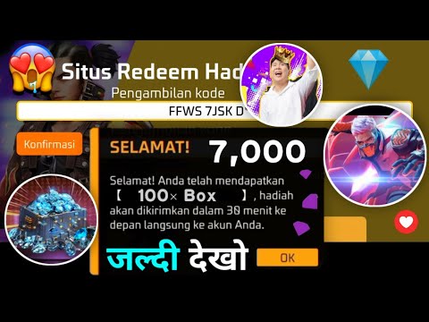 Indonesia Server New Redeem Code 🔥 Free Diamonds 😋 || Garena Free Fire