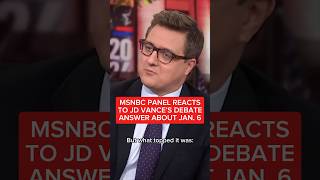 MSNBC panel react to JD Vance's debate answer about Jan. 6