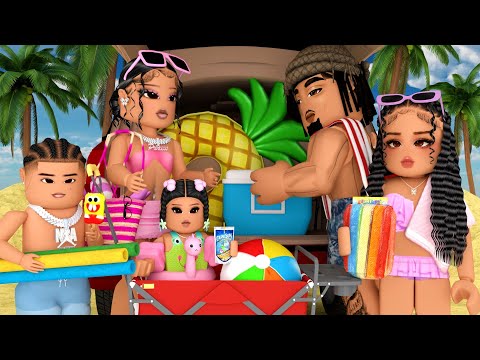 FAMILY SUMMER BEACH DAY!! *SHARK ATTACK!!* | Bloxburg Family Roleplay