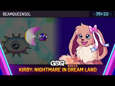 Kirby: Nightmare in Dream Land by BeamQueenSol in 35:22 - Disaster Relief Done Quick 2024