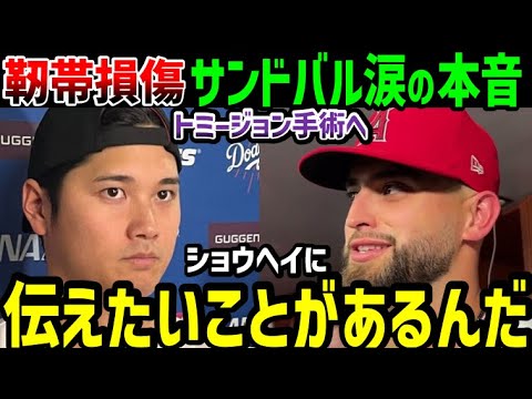 大谷翔平、トミージョン手術が決まったサンドバル選手が語った本音「ショウヘイとの対決ではどうしても…」【海外の反応/ドジャース/MLB】